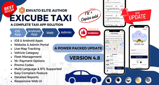 Exicube Taxi App v4.8.1