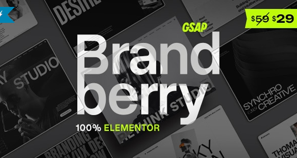 Brandberry – Creative Elementor WordPress Theme v1.0